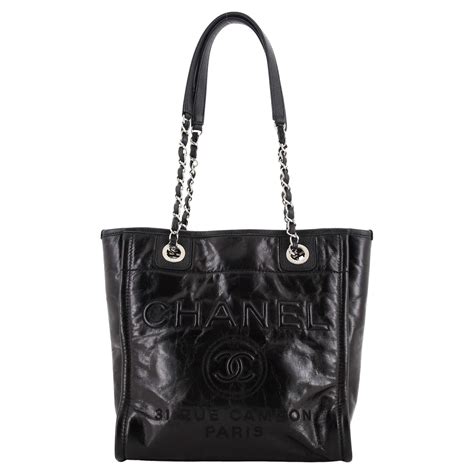 chanel glazed calfskin deauville|Chanel deauville tote On Sale .